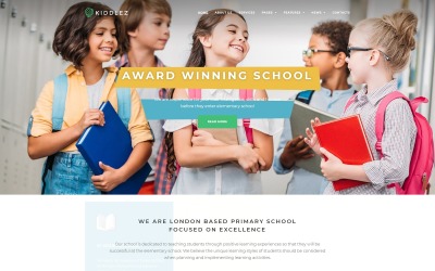 Kiddlez - Tema WordPress reattivo per la scuola primaria