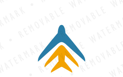 Modèle de logo de voyage partagé