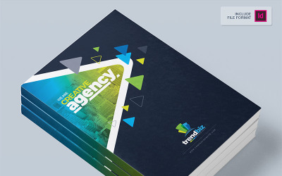 Obchodní brožura společnosti InDesign - - Šablona Corporate Identity