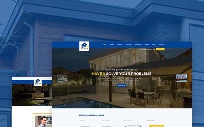 Responsivt Haven - Real Estate Hemsidemall #67385