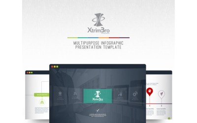 XtrimBro - Многоцелевой шаблон презентации PowerPoint для инфографики