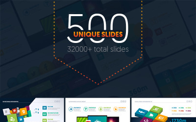 Apresentação de infográfico de negócios multiuso - modelo do PowerPoint