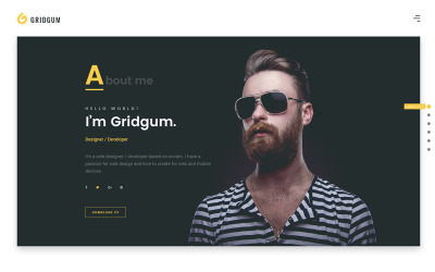 Freelancer bootstrap 4 Mall för målsida
