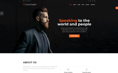 Responsywny szablon Joomla SmartCoach - Speaker Life Coach #67438