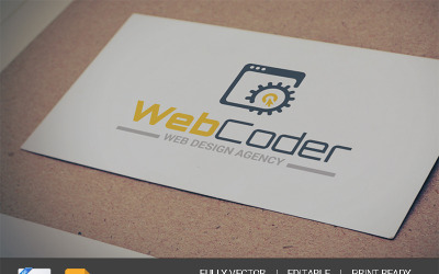 网页设计和开发机构-徽标模板