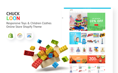 Chuck Loon – адаптивний інтернет-магазин іграшок і дитячого одягу, тема Shopify