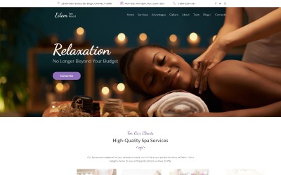 "Edem - Sophisticated Beauty Salon" thème WordPress adaptatif #67555