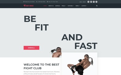 Fight House - Brutal Martial Arts Club WordPress-tema