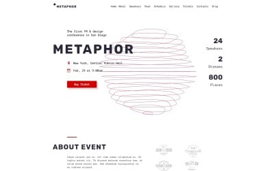 Metapher - Creative Event Planner WordPress Theme