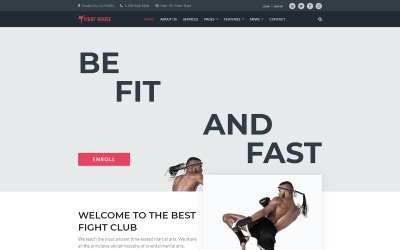 Responsive Fight House - Brutal Martial Arts Club Wordpress #67584