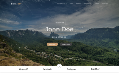 Reximost - Personal Portfolio HTML Website Template
