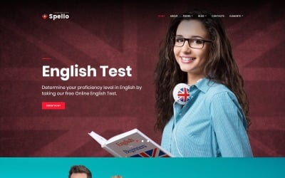 Spellolite - Tema WordPress della scuola di lingue