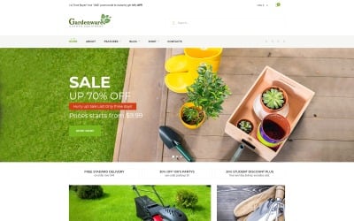 Utensílios de jardim - Tema WooCommerce de equipamentos de jardim