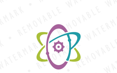 CP Soyut Atom Logo Şablonu