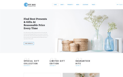 Geschenkbox - Geschenk Shop Mehrseitige HTML5-Website-Vorlage