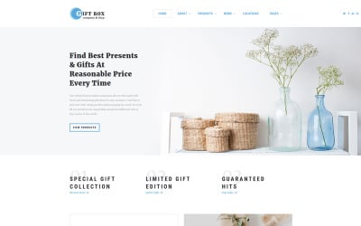 Gift Box - Многостраничный HTML5 шаблон сайта магазина подарков