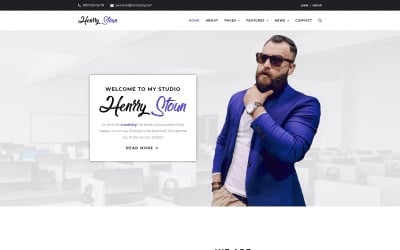 Henry Stoun - Tema WordPress para sitios web personales