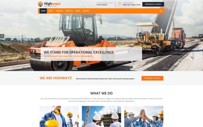 Highwayz - Road Construction Tema WordPress №67630