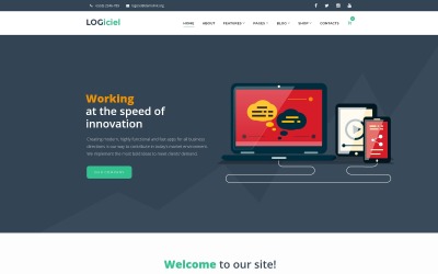 Logiciel - Thème WordPress pour entreprise de logiciels