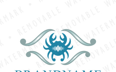 Manna Crab Resort Logo Şablonu