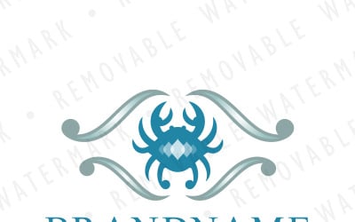Manna Crab Resort Logo Template