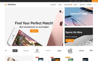 "Mobillaso - Mobile Store" - адаптивний PrestaShop шаблон №67629