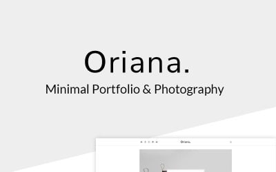 Oriana - Minimal Portfolio & Photography WordPress Theme Tema WordPress №67636