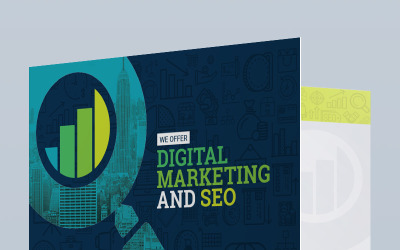 Plantilla de carpeta de presentación para SEO (optimización de motores de búsqueda) y agencia de marketing digital