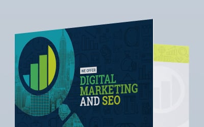 Präsentationsordner-Vorlage für SEO (Search Engine Optimization) und Digital Marketing Agency
