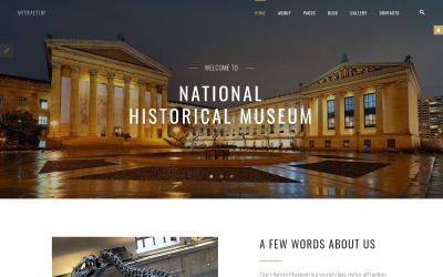 Reszponzív Artifactur - Museum Joomla sablon 67613