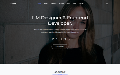 Selfme - Duyarlı Bootstrap 4 Kişisel Web Sitesi Şablonu