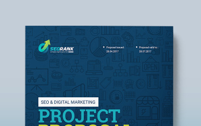 "SEO & Digital Marketing Agency Project Proposal -" Responsive Bedrijfsidentiteit template №67667