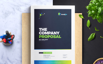 Szablon tożsamości korporacyjnej Corporate Project Proposal - #67664
