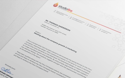 Szablon tożsamości korporacyjnej Creative Letterhead Template - #67653