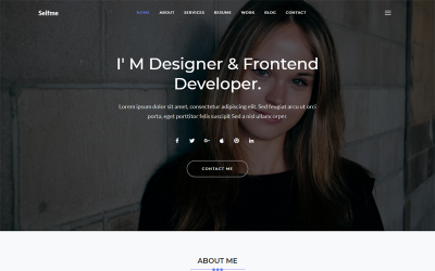 Tema Siti Web Responsive #67683 "Selfme - Responsive Bootstrap 4 Personal"