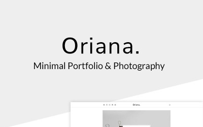 WordPress Theme namens "Oriana - Minimal Portfolio & Photography" #67636