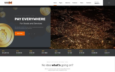 Blockchain-technologie - Efficiënte Blockchain-project HTML-websitesjabloon met meerdere pagina&amp;#39;s