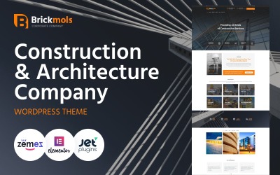 Brickmols - Responsive Construction &amp;amp; Architecture Company WordPress-thema