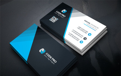 Дизайн визитной карточки - шаблон фирменного стиля