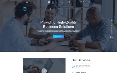 "Generic - Creative Business Consulting Multipage HTML" - адаптивний Шаблон сайту №67720
