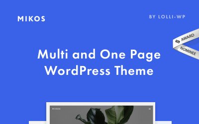 "Mikos - Multi and One Page WordPress Theme" Responsive WordPress thema №67718