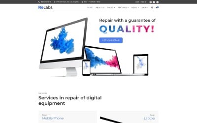 ReLabs - тема WordPress для ремонта компьютеров