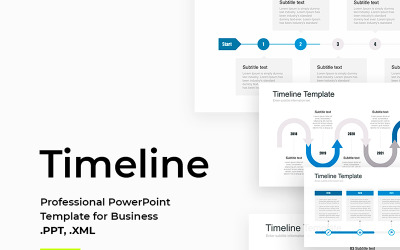 Tidslinjepaket för PowerPoint -mall för PowerPoint