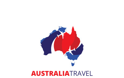 Australia podróżujący szablon logo