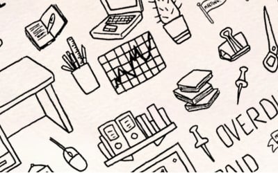 123 Büro- und Geschäftsarbeitsvektorzeichnungen - Illustration