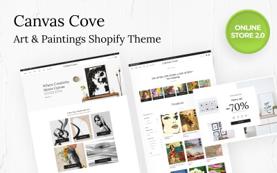 Canvas Cove - Fantastisk konst och målningar Onlinebutik Shopify-tema