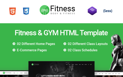 Fitness - tornaterem fitnesz webhely sablon