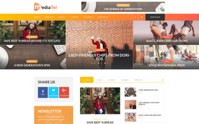 MediaTel - Youtube / Vimeo Video Haber Toplayıcı Dergisi WordPress Teması