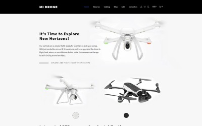 Mi Drone - адаптивна тема для одного продукту Shopify
