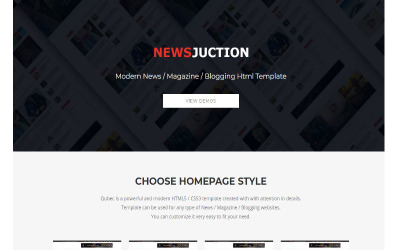 Modèle de site Web Newsjunction